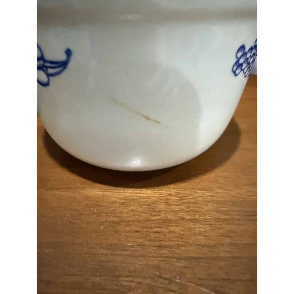 Vintage Oxford Ware USA Stoneware crock bowls Blue & White No Lids Cottage Core